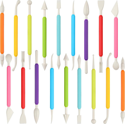 18PCS Clay Sculpting Tools, Double Head Air Dry Clay Carving Tools Kits for Kids and Adults, Sculpting Tools for Clay Sculpey, Modeling Clay Ideal, Air Dry Clay and Shaping