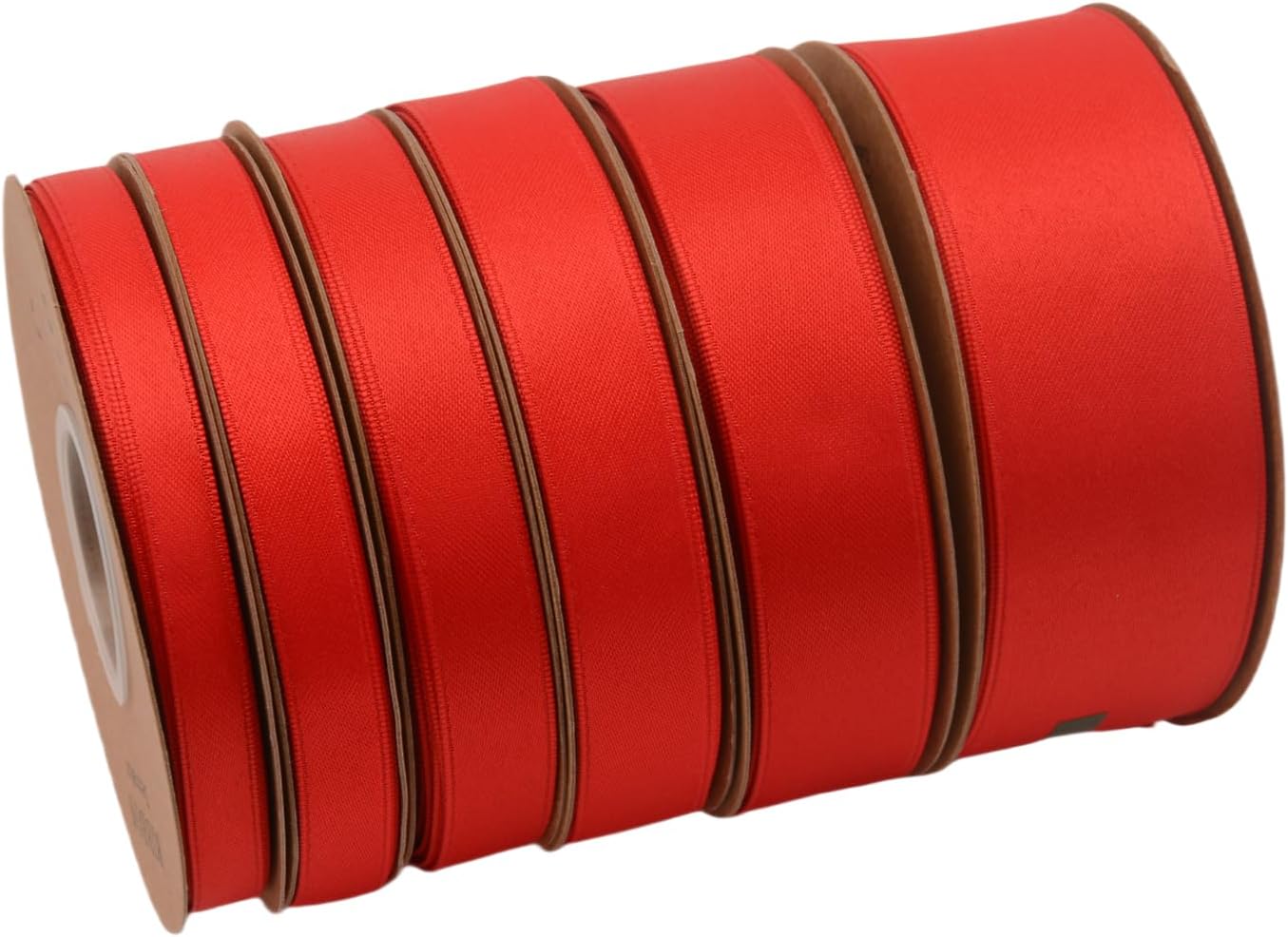 Double Side Satin Ribbon, Continuous 20 Yards,Use for Craft Bows Bouquet, Gift Wrapping, Wedding Decoration, Floral Arrangement (Red, 5/8 inch)