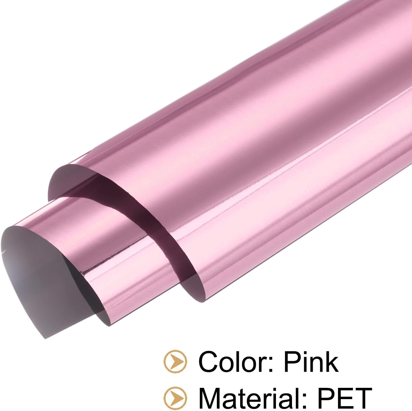 MECCANIXITY 50 Sheets Pink Heat Reactive Foil, 20x29cm Toner Reactive Foil Transfer Sheets for Crafts, Gift Wrapping, Decorative Projects