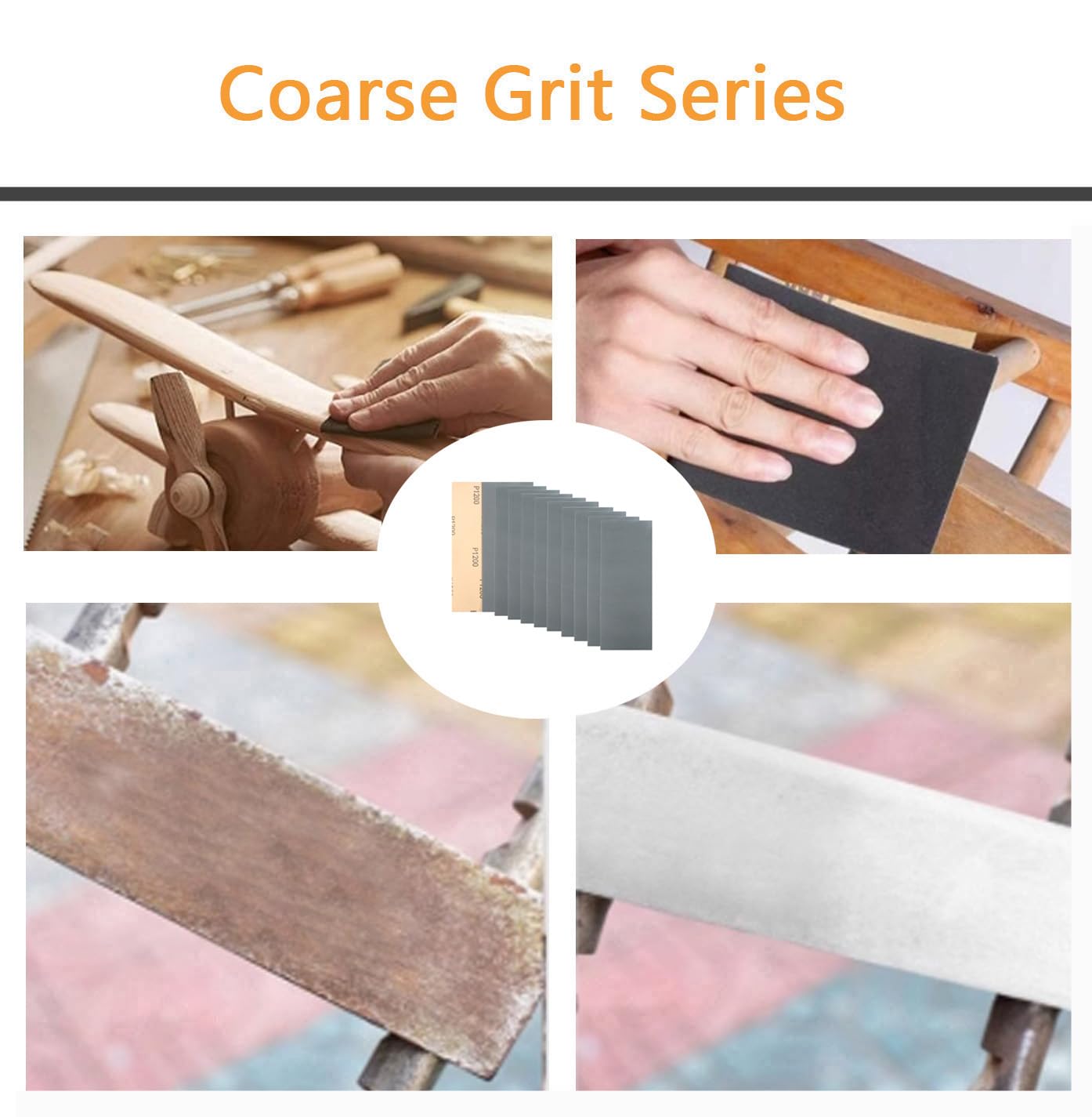 30Pcs 9 x 3.6 Inchs 1200 Grit Wet and Dry Handmade Universal Sanding Sheets, Suitable for Woodworking Furniture/Automobiles/Metal/Lacquer Polishing Sandpaper