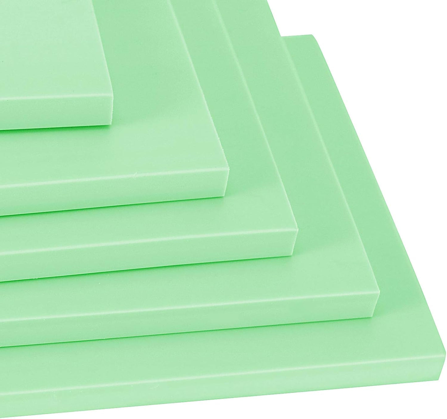 ZOENHOU 20 PCS 4 x 6 Inch Rubber Stamp Carving Blocks, Linoleum Blocks for Printmaking, Stamp Making, Green