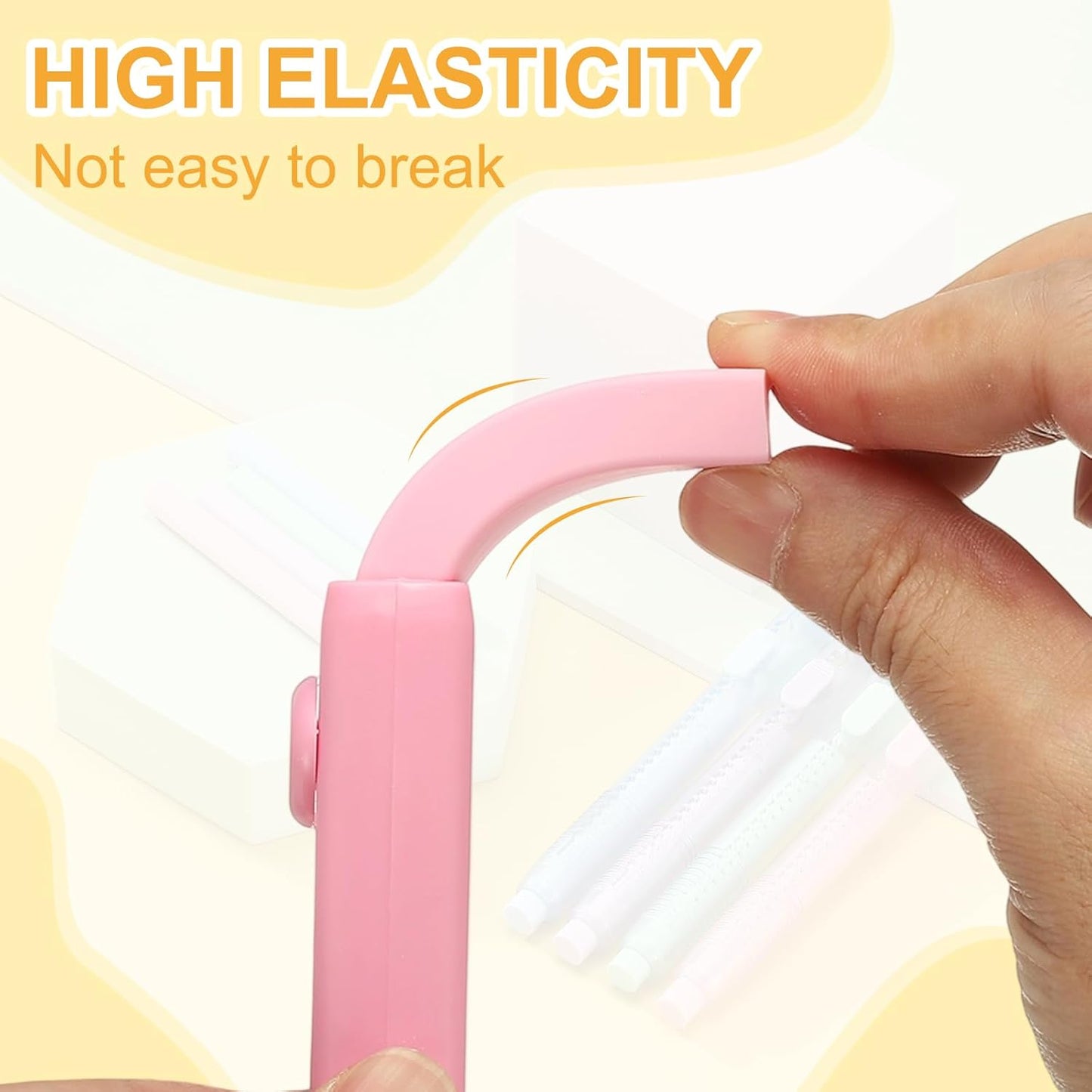 PATIKIL 4 Pack Erasers, Sliding Retractable Eraser Push Pull Cute Pencil Erasers Soft Large Easy to Clean with Plastic Sleeve for Sketching Drawing Artists Teacher Pencils, Pink