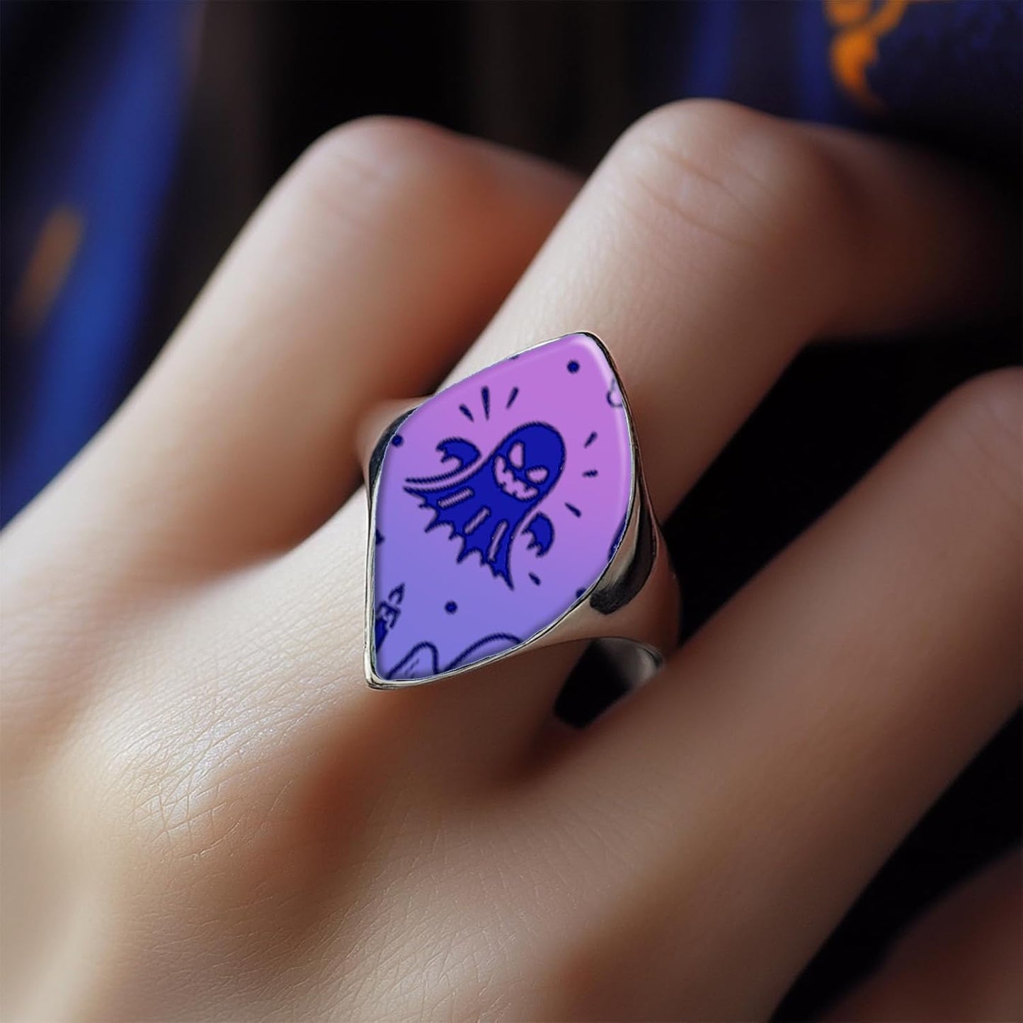 CHGCRAFT 4 Pcs Halloween Elements Polymer Clay Texture Sheets Ghosts Silicone Texture Stamp Skeletons Clay Texture Mat Modeling Pattern Pad Sheets for Jewelry and Earrings Tools, 5.5x5.5 inch