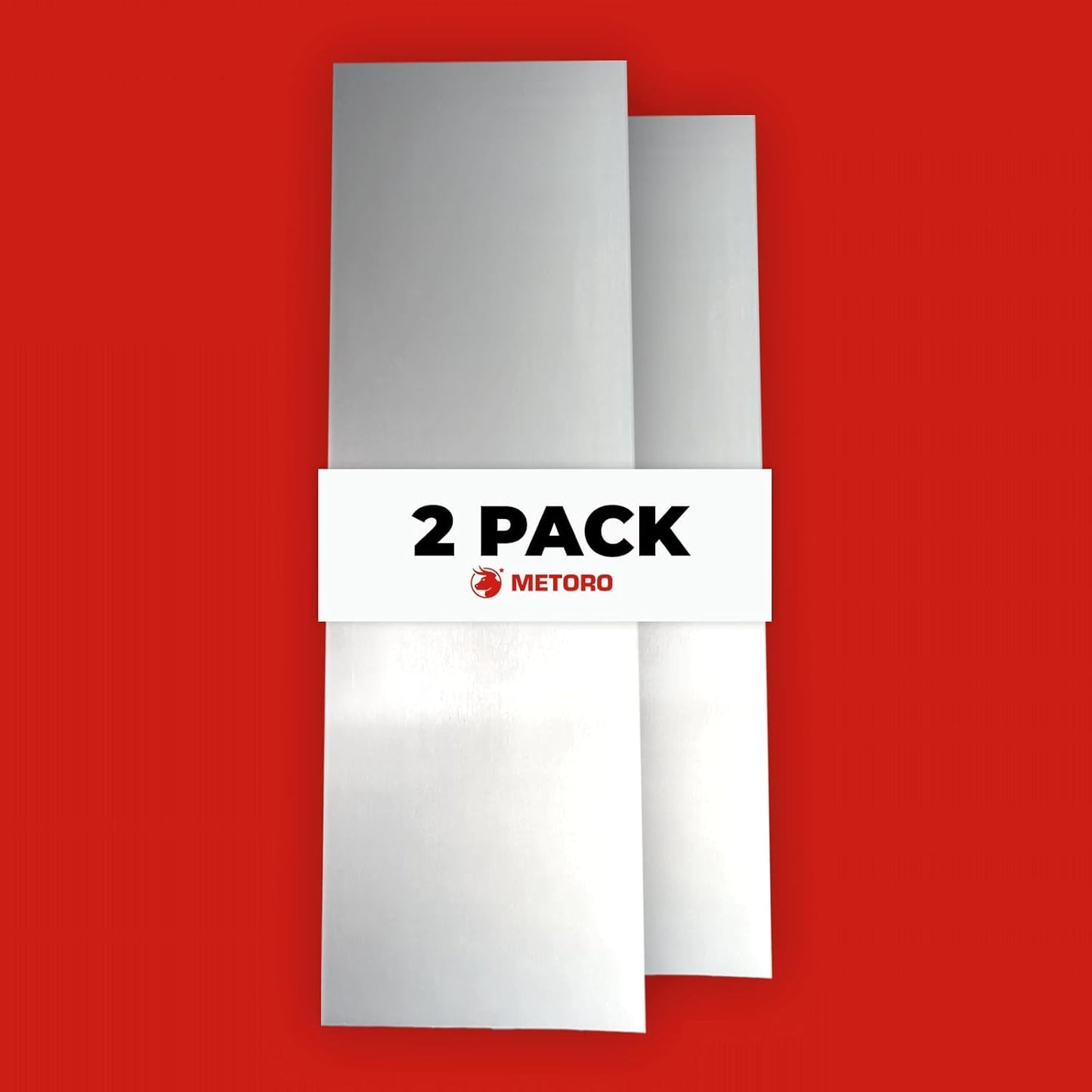 Metoro .2 Pack 250 x 36 x 12 Aluminum Sheet Plate - Grade 5052 | Durable & Versatile Metal for DIY, Industrial, Signage, Prototyping | Corrosion-Resistant, Weldable, and Strong (2, 1/4" x36" x 12")
