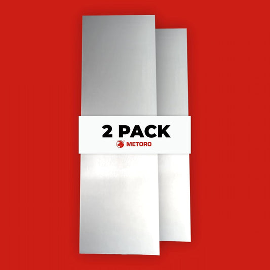 Metoro .2 Pack 250 x 36 x 12 Aluminum Sheet Plate - Grade 5052 | Durable & Versatile Metal for DIY, Industrial, Signage, Prototyping | Corrosion-Resistant, Weldable, and Strong (2, 1/4" x36" x 12")
