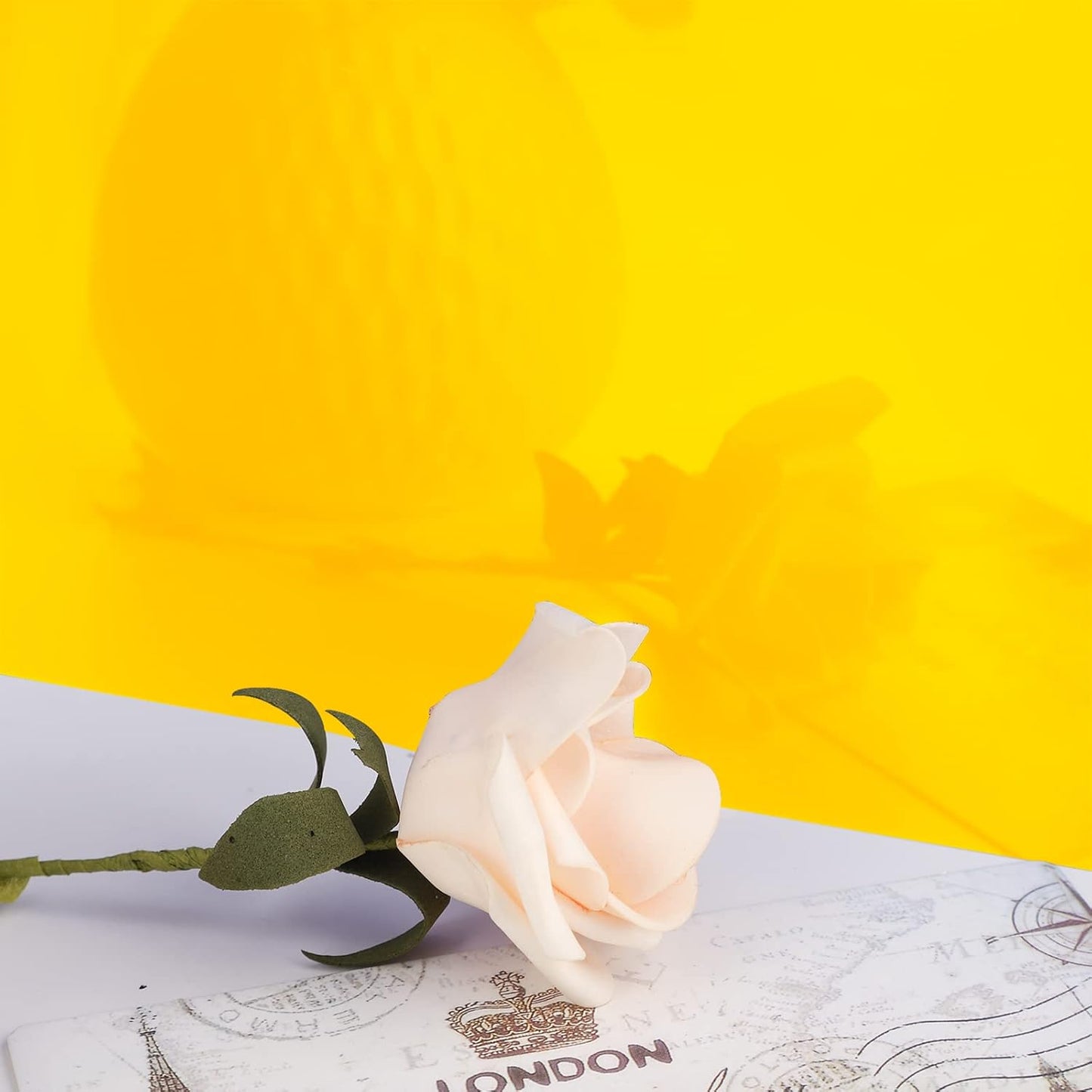 Enoin Yellow Tinted Plastic Sheets - 8x12 inches Colored Acrylic Sheets 1/8 Thick for Laser Cutting DIY Art Craft