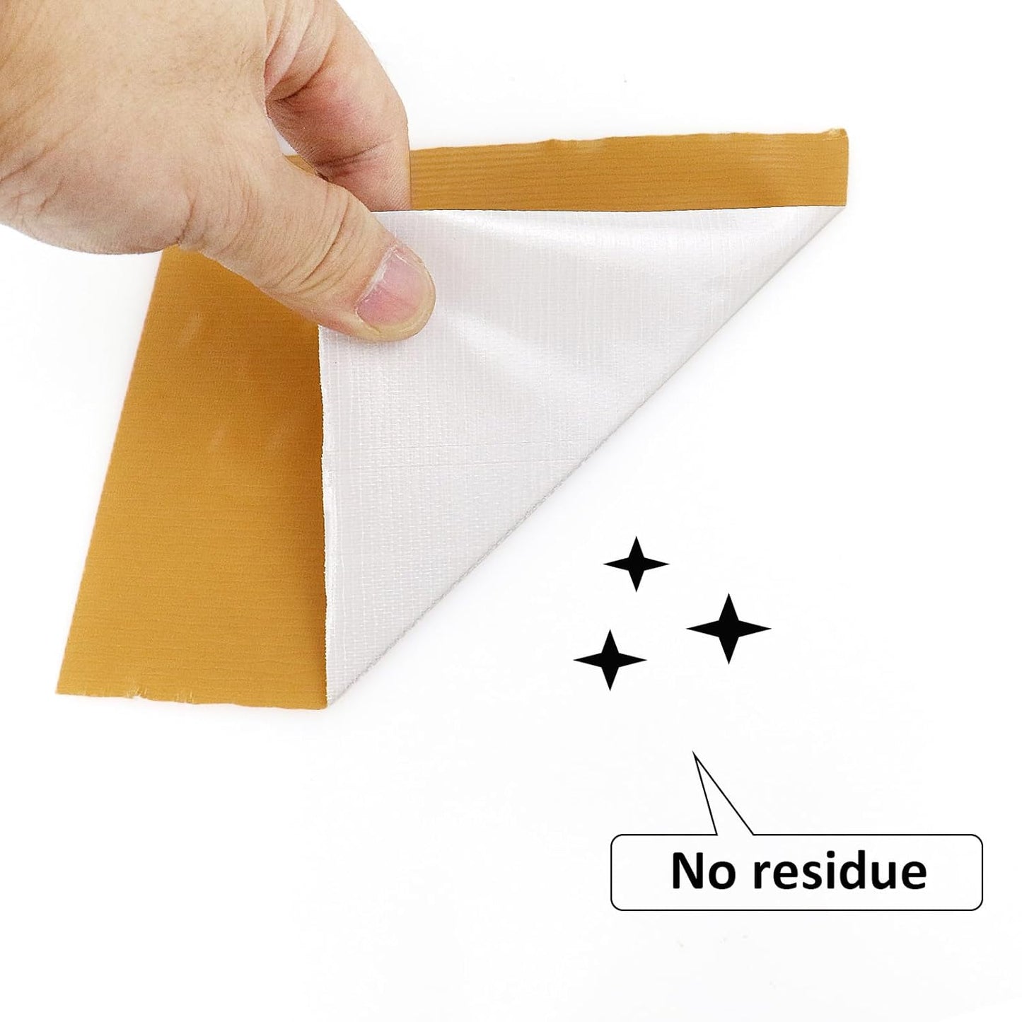 BOMEI PACK 6" Tan Beige Duct Tape 6 Inch,Heavy Duty Light Brown Wide Roll Tape,Strong Strength,Flexible,No Residue,Waterproof and Tear by Hand,Multi-Use Tan Duct Tape for Indoor & Outdoor Repairs