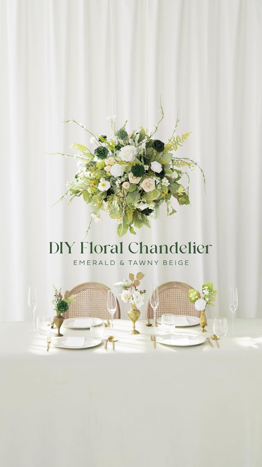 Ling's Moment Elf Green Dahlia Foam Artificial Flowers Real Touch Faux Fake Flower For Home Decor Graduation Baby Shower Decorations Outdoors Party Favors Wedding Gifts Centerpieces Arrangements 25pcs