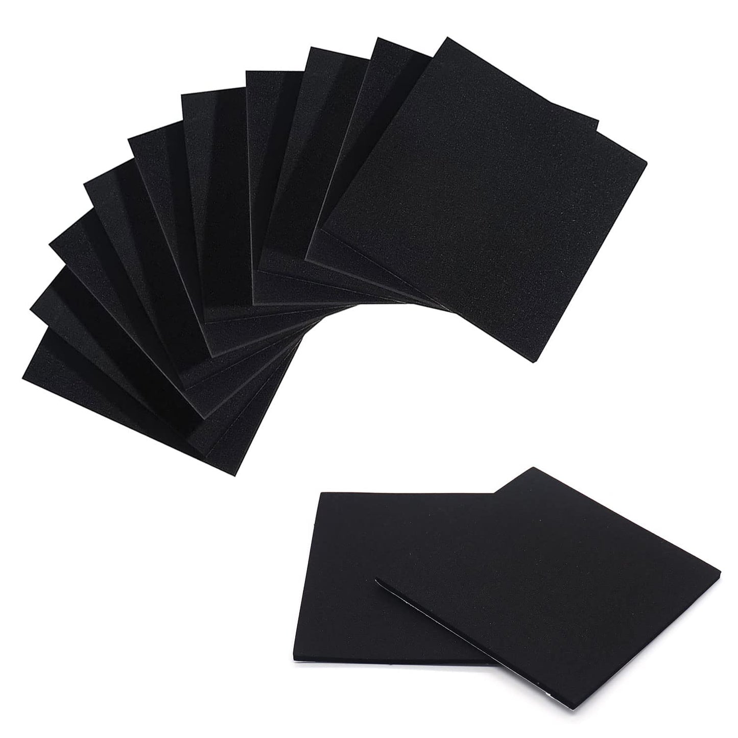 Foam Padding Sheets with Adhesive Backing - 1/8" Thick Self Stick Neoprene Insulation Foam,1/8 Inch Thick X 4 Inch Long X 4 Inch Wide - 8Pcs