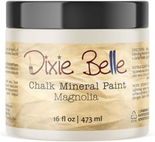 Dixie Belle Paint Company Chalk Finish Furniture Paint – Magnolia (16oz) – Matte Chic Chalk Mineral DIY Furniture Paint