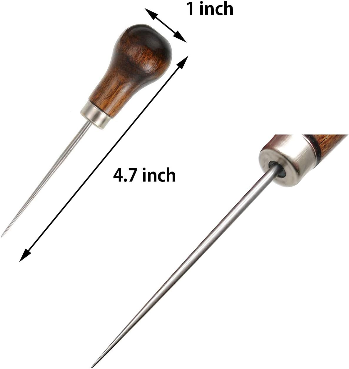 Goiio 19 Pieces Bookbinding Kit Starter Tools Set Bone Folder Paper Creaser, Waxed Thread, Awl, Large-Eye Needles for DIY Bookbinding Crafts and Sewing Supplies