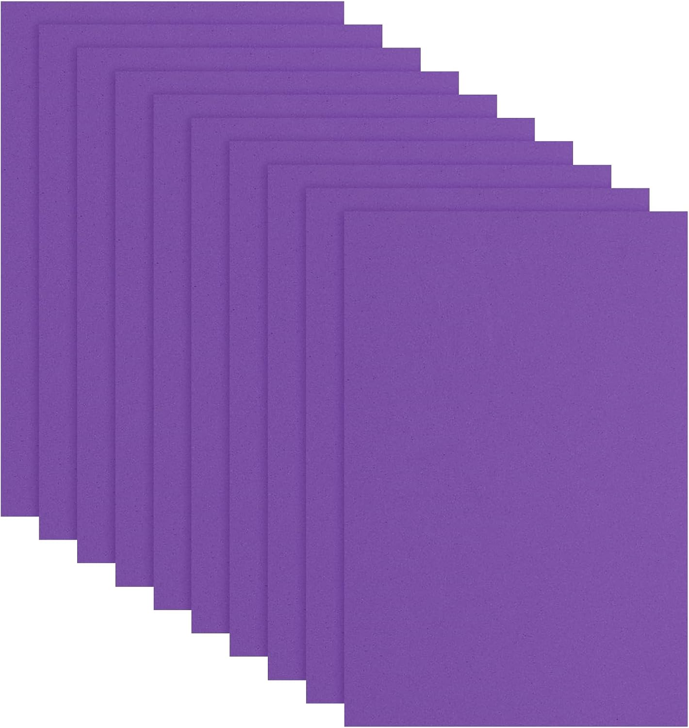 uxcell 10 Pcs Dark Purple EVA A4 Foam Sheets Crafts, 12 x 8 Inch Foam Paper for DIY Crafts Project Classroom Scrapbook Art Cards Home Office Decoration (2mm Thick)