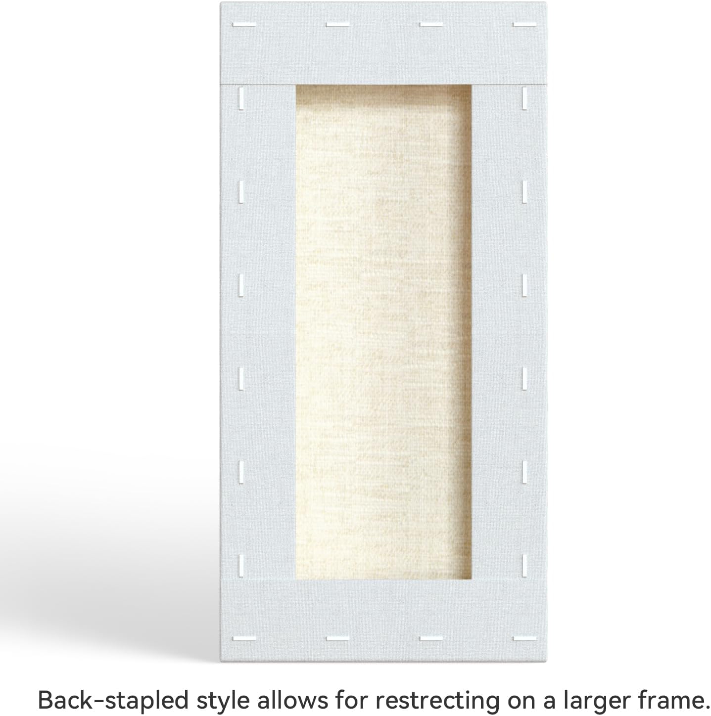 PHOENIX 6x12 Inch 6 Pack Artist Canvas - Small Rectangle Canvases for Painting - 3/4 Inch Profile, 100% Cotton 11 Oz. Gesso Primed White Blank Professional Canvas Oil & Acrylic Paints