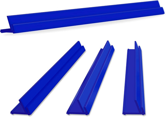 Lightweight Non-Slip Card Holder Stand – Set of 4, 13.4 Inches – Made in Japan for Card Games and TCG, Anti-Skid Base (4 Pack-Blue)