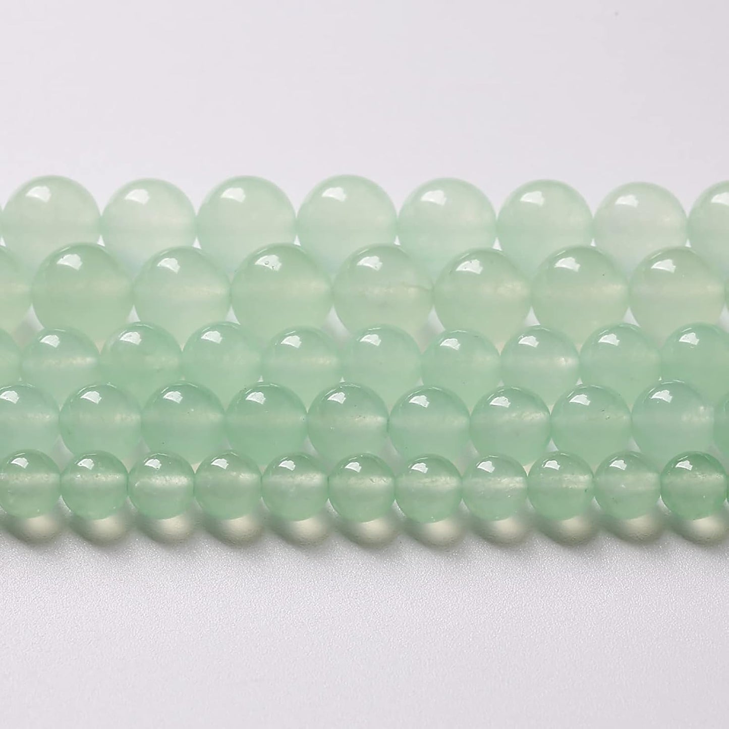 12mm 32pcs Natural Green Jade Chalcedony Beads Energy Healing Power Stone Beads for Jewelry Making Round Loose Beads DIY Bracelet 15" (Green Jade, 12mm)