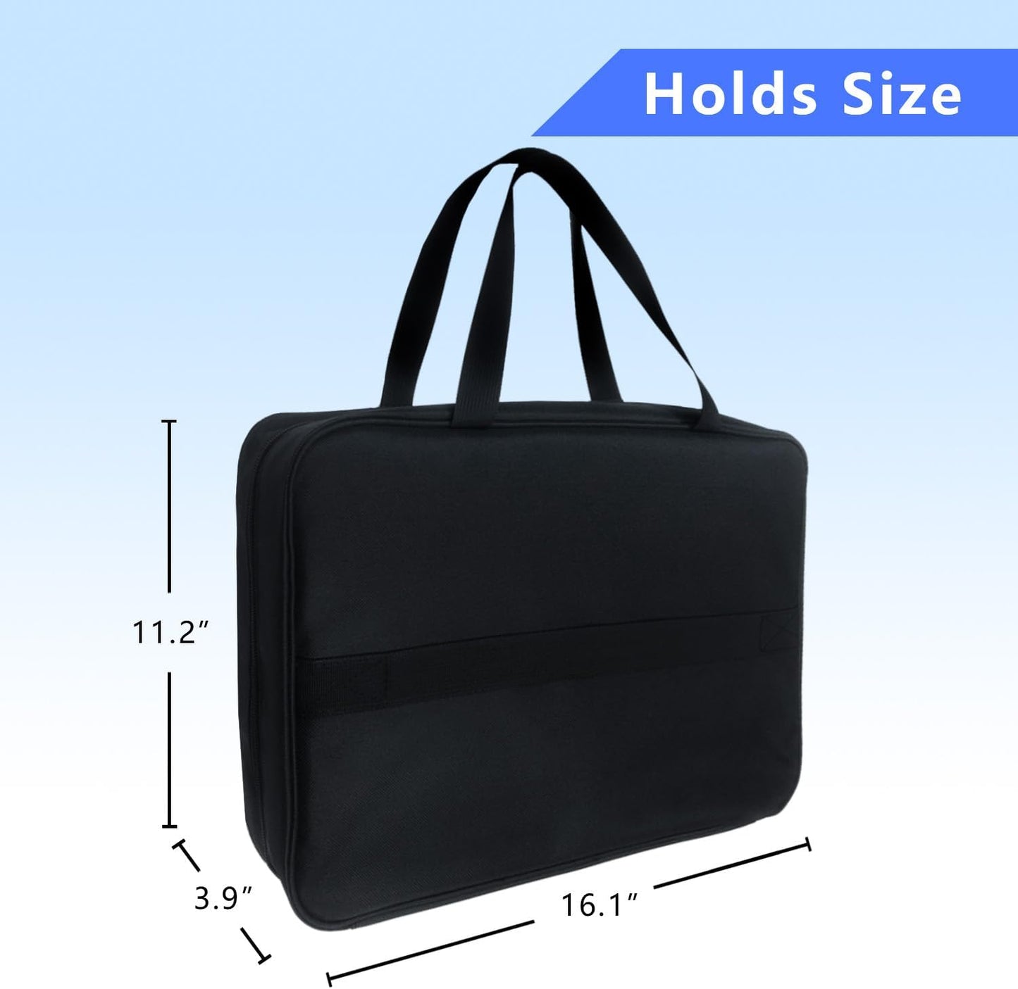 17-Pocket Board Game Organizer Carry Case - Storage & Travel Case for Games, Cards, Tokens, Dice Accessories.