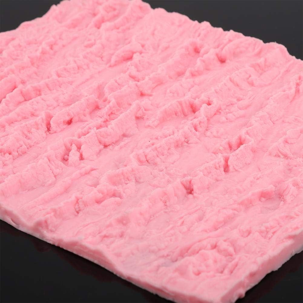Rectangle Cake Tree Bark Texture Design Silicone Icicle Lace Bread Baking Non Stick Fondant Impression Mat Desserts DIY Baking Tool for Cakes Decorating Wedding Celebrations