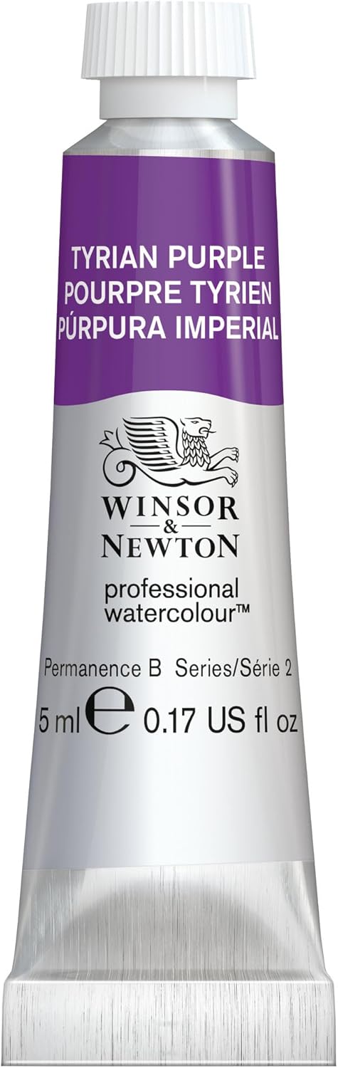 Winsor & Newton Professional Watercolour, Revival Collection, 5ml (0.17-oz) Tube, Tyrian Purple