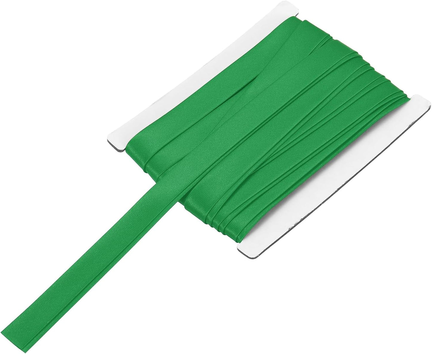 MECCANIXITY Double Fold Bias Tape for Sewing 5/8 Inch x 6 Yards Satin Pre-fold Continuous Binding Tape for Seaming Quilting Hemming Binding DIY Crafts, Dark Green