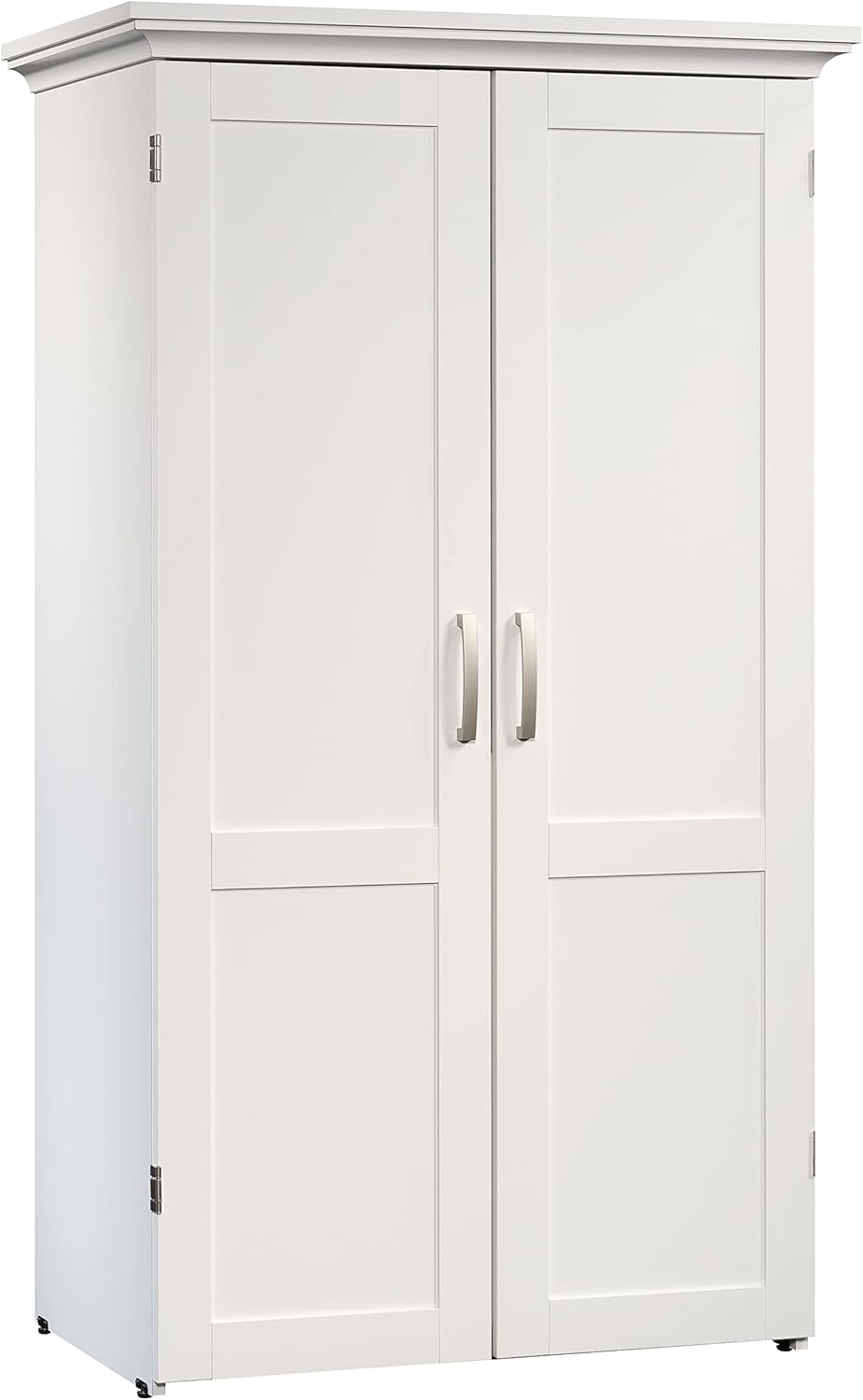Sauder Miscellaneous Storage Craft & Sewing Armoire, L: 35.11" x W: 21.81" x H: 61.58", Glacier White finish