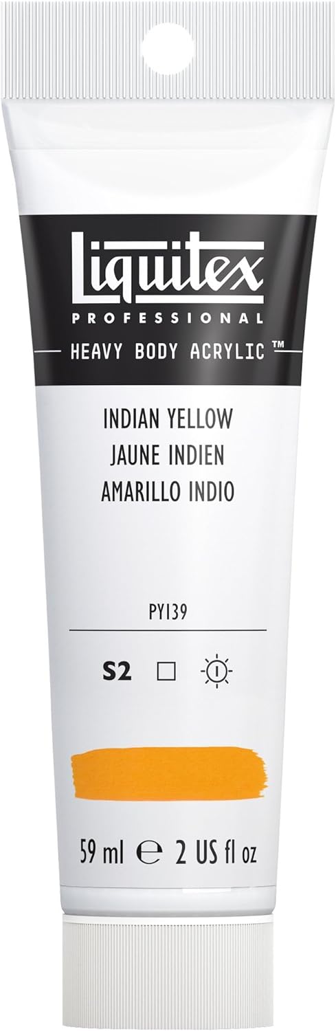 Liquitex Professional Heavy Body Acrylic Paint, 2-oz (59ml) Tube, Indian Yellow
