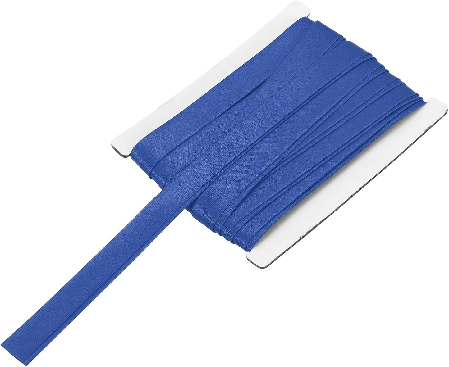 MECCANIXITY Double Fold Bias Tape for Sewing 5/8 Inch x 6 Yards Satin Pre-fold Continuous Binding Tape for Seaming Quilting Hemming Binding DIY Crafts, Sapphire Blue