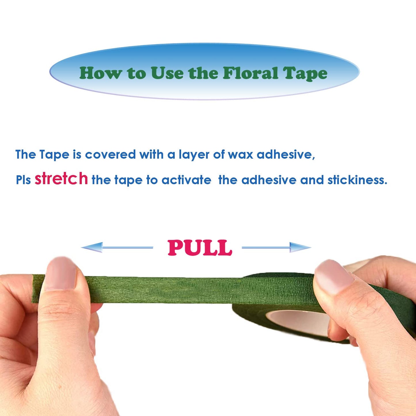 4 Rolls Floral Tape 1/2" Wide 30 Yards/Roll Floral Tapes for Bouquet Stem Wrap and Flowers Making Craft Projects (Dark Green)