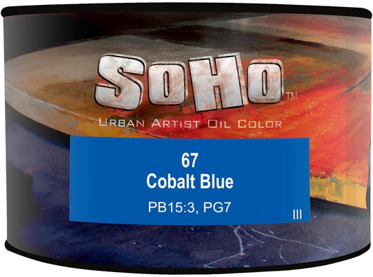 Soho Urban Artist Oil Paint - Cobalt Blue, 430 ml Can - Best Valued Oil Colors for Painting, Excellent Pigment Load