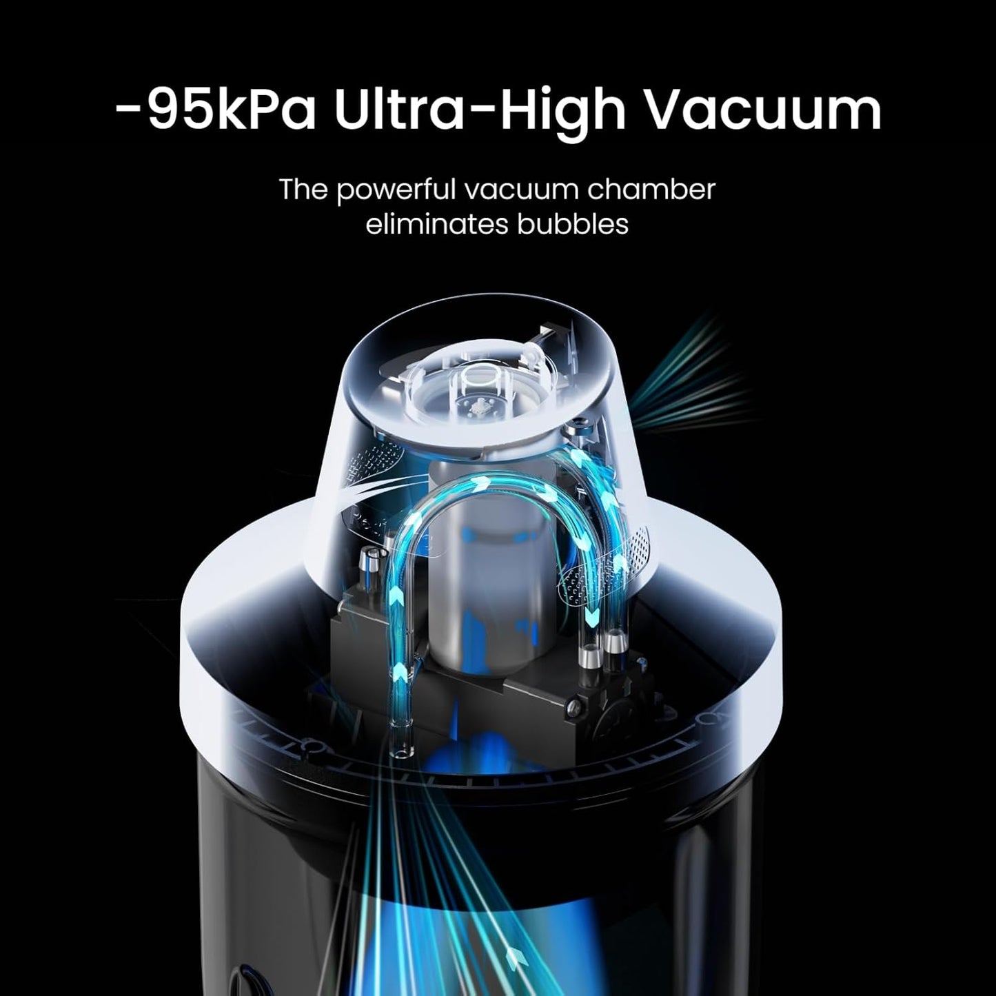 Resiners Resin Bubble Remover, 10 Min Remove Bubbles, 95kPa Vacuum Degassing Chamber, Compact Airless Lite Machine for Epoxy Molds Casting,UV Resin,Silicone,Jewelry Making (Patented)