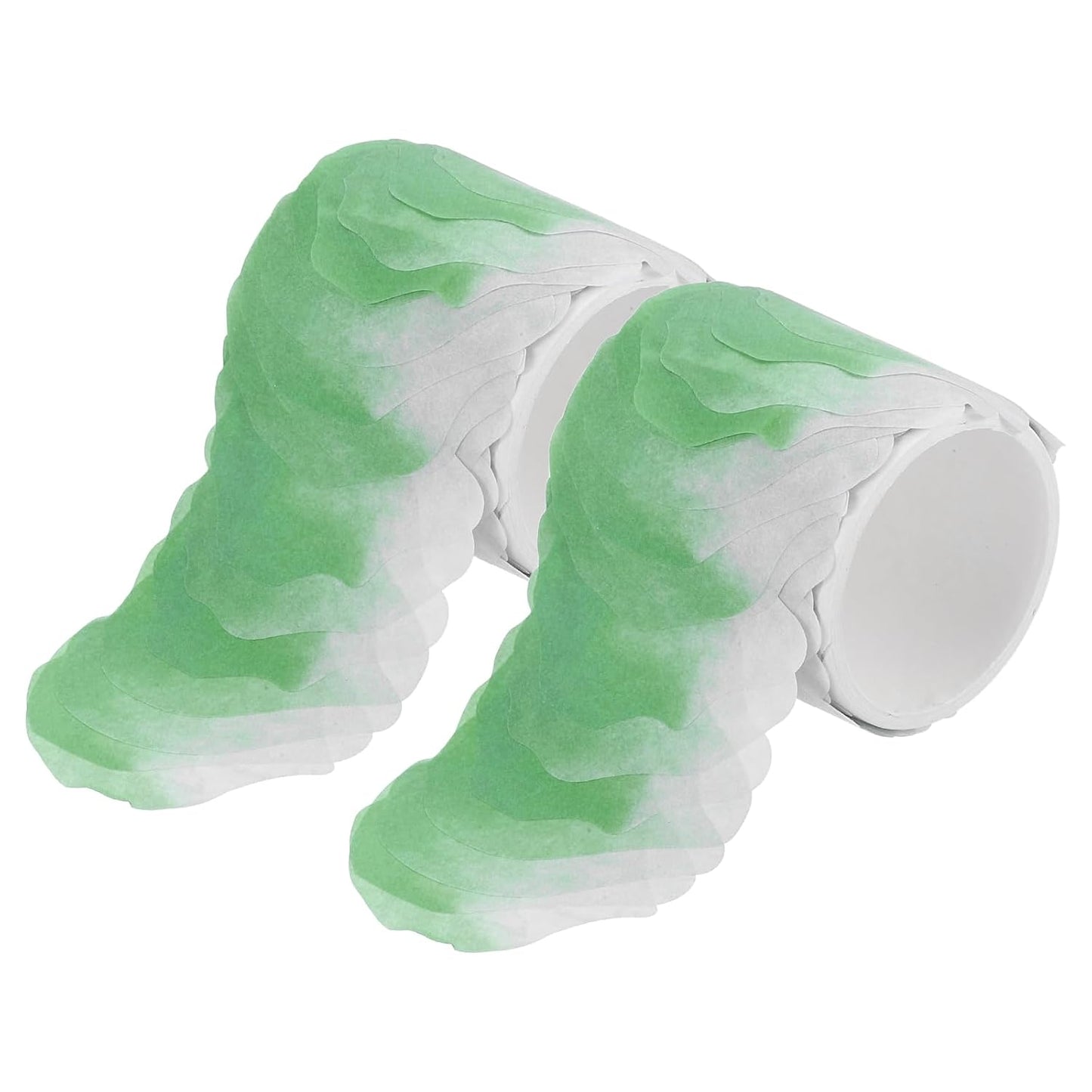 uxcell 2 Rolls Petal Washi Tape, 80 Pieces Floral Decorative Tape Colored Masking Tapes Crafting Supplies for DIY Crafts, Gift Wrapping, Scrapbook, Party Decorations, Large Light Green