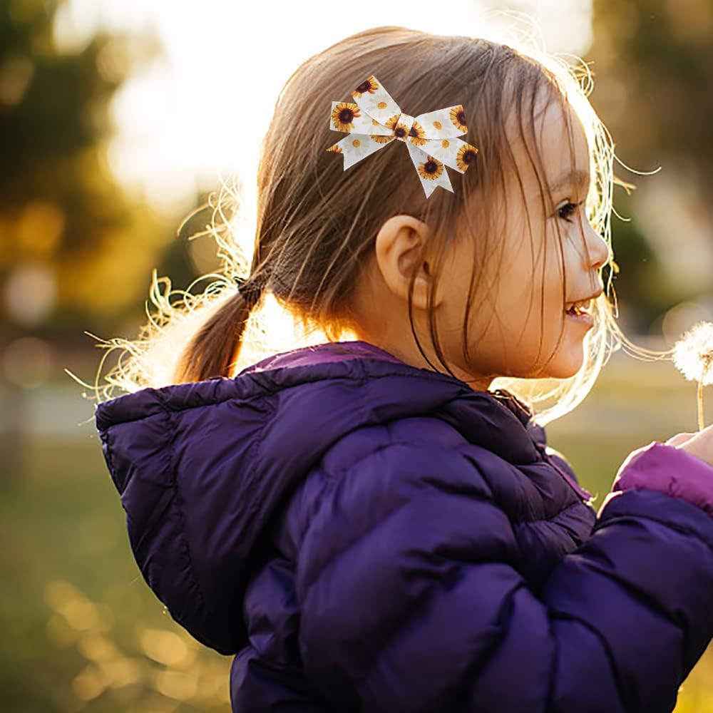 4 PCS Thanksgiving Fall Ribbons for Crafting, 3/8''Width and 4/5''Width Flowers Ribbons White Orange Satin Ribbon Metallic Leaves Craft Ribbons for Gift Wrapping Fall Decorations