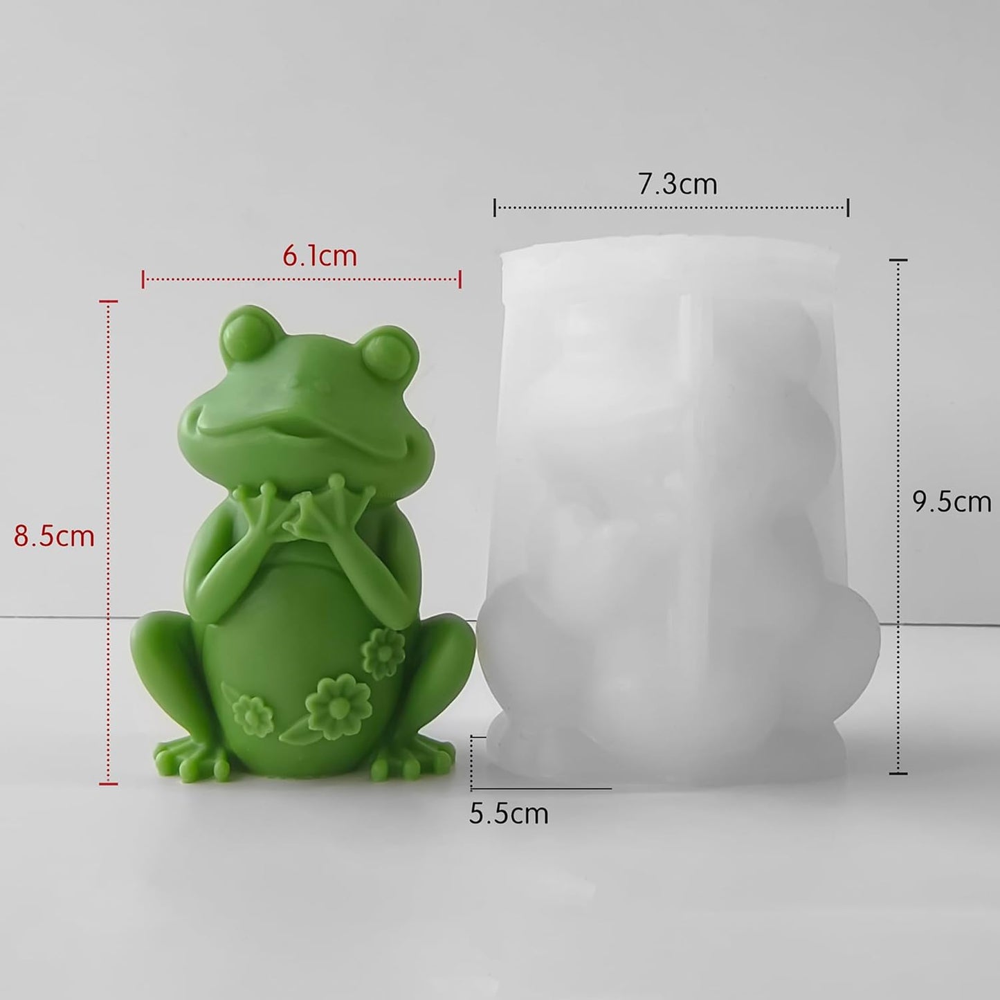 Frog Animal Soap Casting Molds - Silicone 3D Candle Making Molds for Home Decor