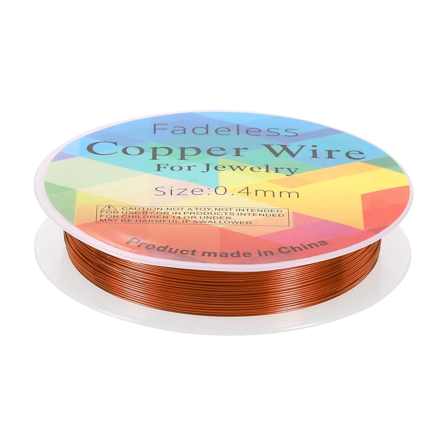 HARFINGTON 30ft Jewelry Wire, 26 Gauge (0.4mm) Brass Craft Soft Metal Tarnish Resistant Copper Beading Wire for Jewelry Making Supplies Crafting, Coffee