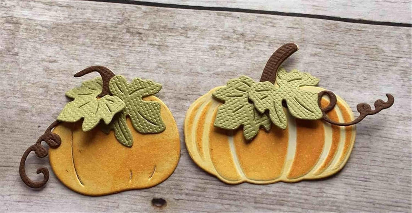 Mvchifay Cutting Dies Happy Birthday Metal Stencils Scrapbooking Tool DIY Emboss Paper Card Making (Pumpkins-14x6.5cm)