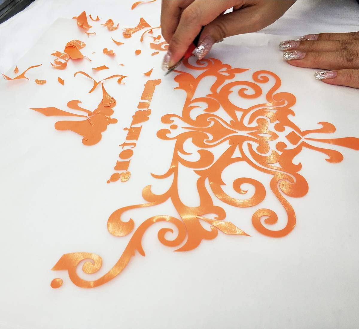 Guangyintong Heat Transfer Vinyl Orange HTV Rolls, 12" x 12ft Iron on Vinyl for T-Shirts, Matte Surface HTV for All Cutter Machine Easy to Cut & Weed for Heat Vinyl DIY Design