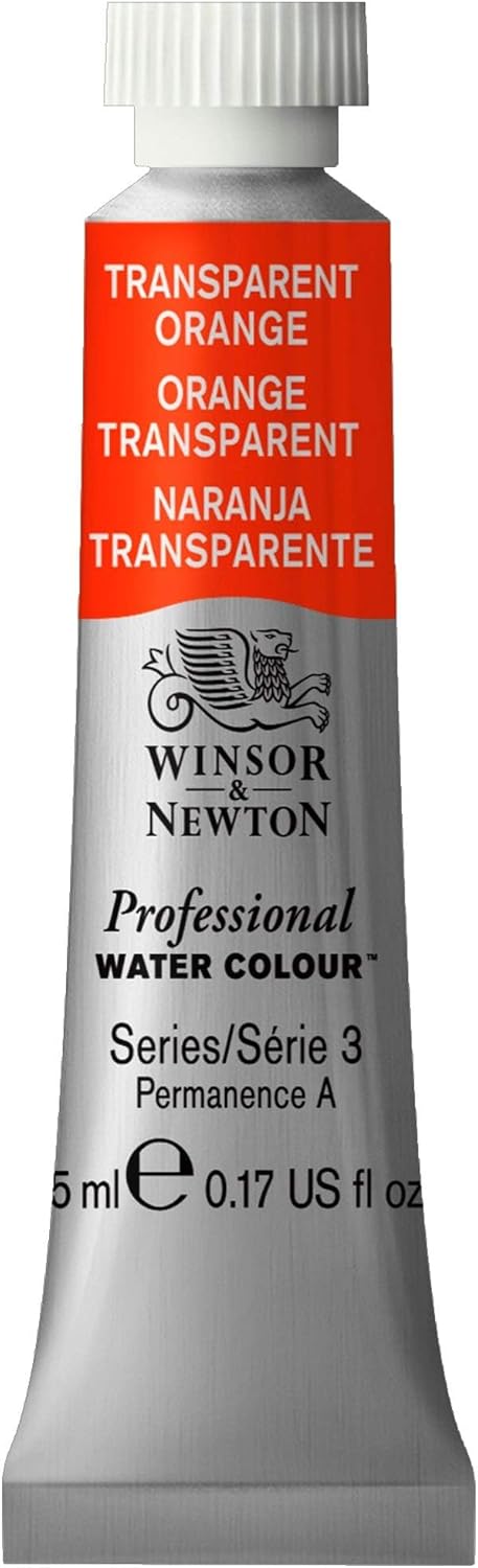 Winsor & Newton Professional Water Colour Paint, 0.17-oz Tube, Transparent Orange