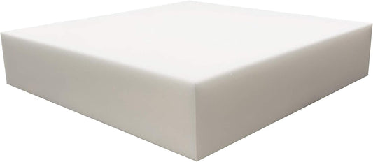 FoamRush 4" H x 24" W x 24" L Upholstery Foam Cushion High Density (Square Foam for Dining Chairs, Chair & Wheelchair Seat Cushion Replacement)