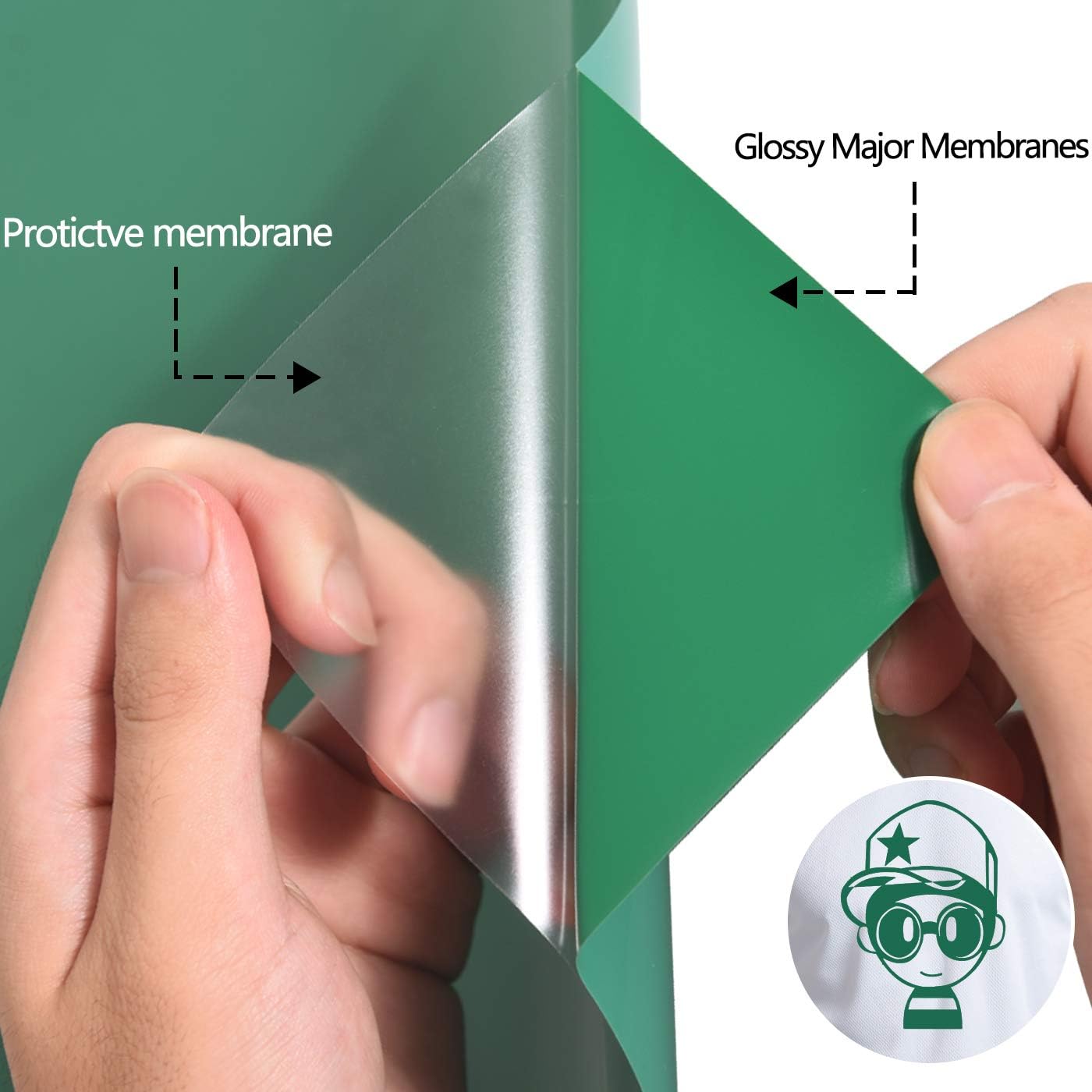 RENLITONG Green HTV Iron on Vinyl 12Inch by 10ft Roll Heat Transfer Vinyl for T-Shirt HTV Rolls for All Cutter Machine - Easy to Cut & Weed for Heat Transfer Design