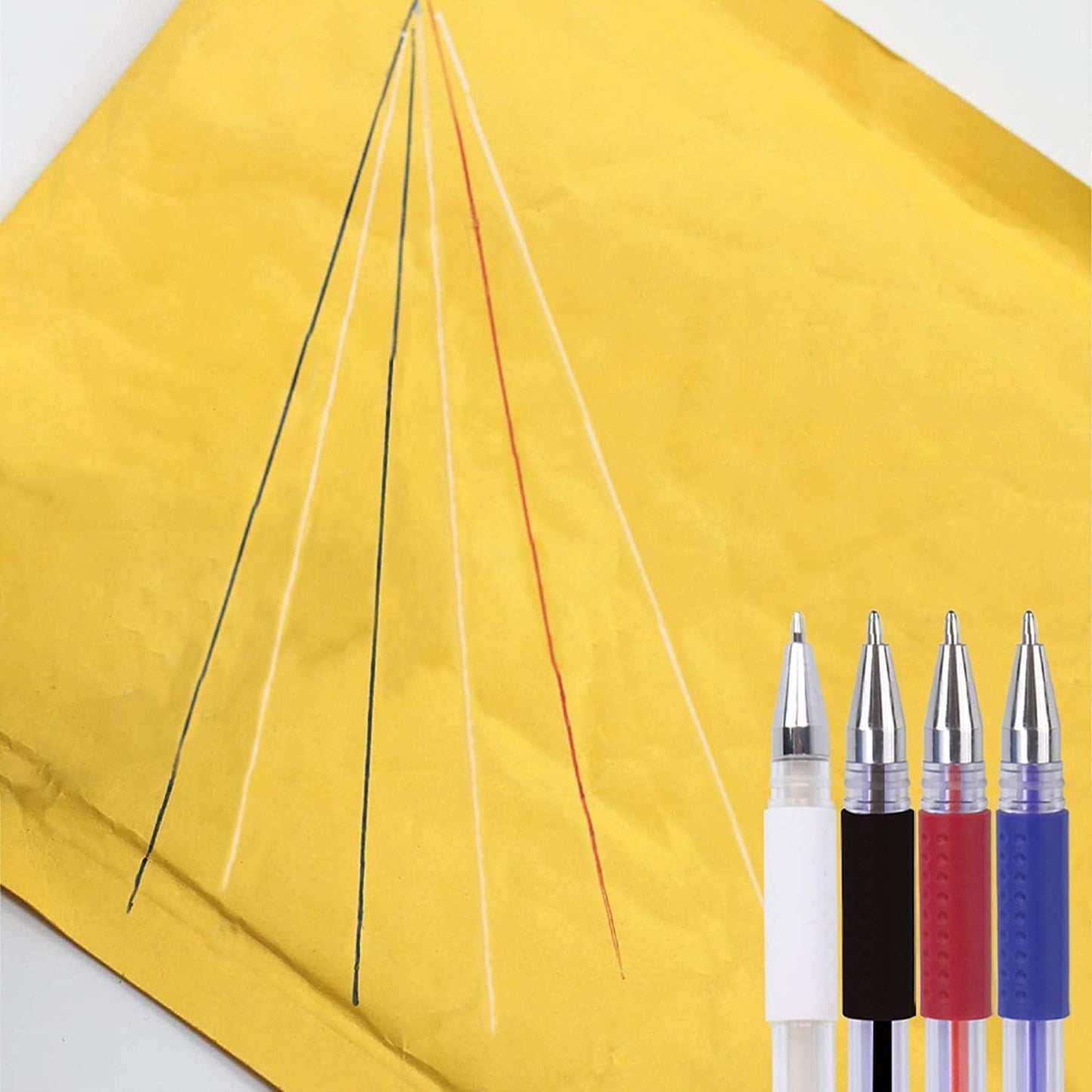 JANYUN 4 Pieces Heat Erasable Pens for Fabric with 12 Refills Fabric Marking Pens Fabric Markers for Quilting Sewing DIY Dressmaking Fabrics Tailors Chalk