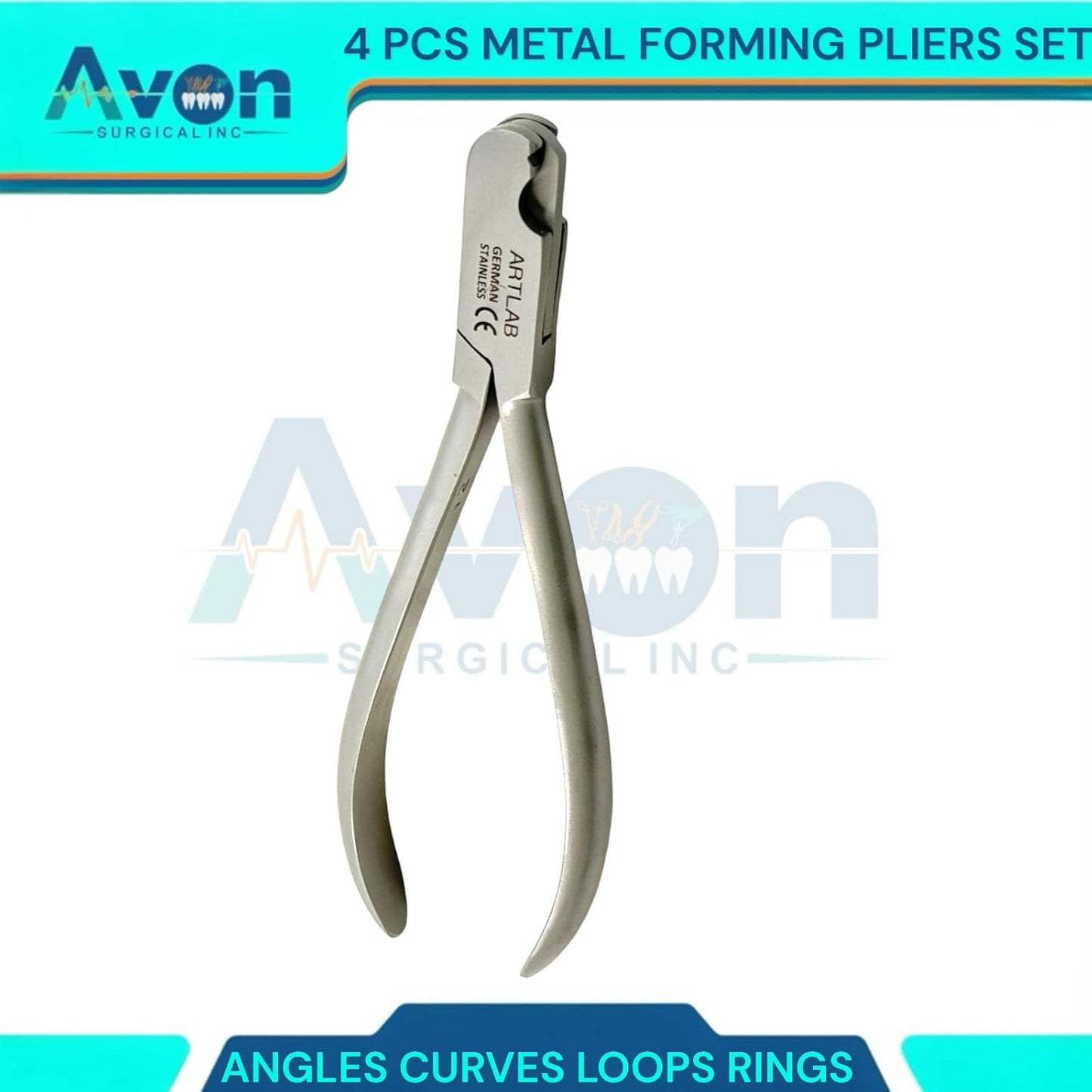 4 Pliers Types for Metal Forming, Wire Bending for Making Loops, Curves, Rings, Angles, Wire Shape Forning Pliers for Crafts, Hobby, and More.
