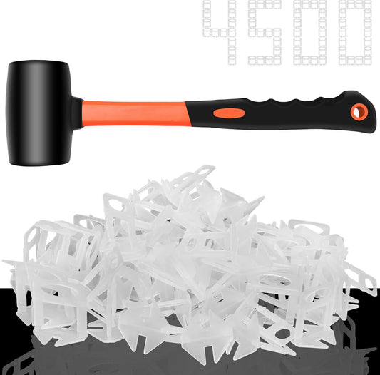 DGSL Tile Leveling System, 4500-PieceTile Spacers Clips 1/8 Inch Tile Tools, Tile Installation Tools for Professional Ceramic Tile and Stone Installation