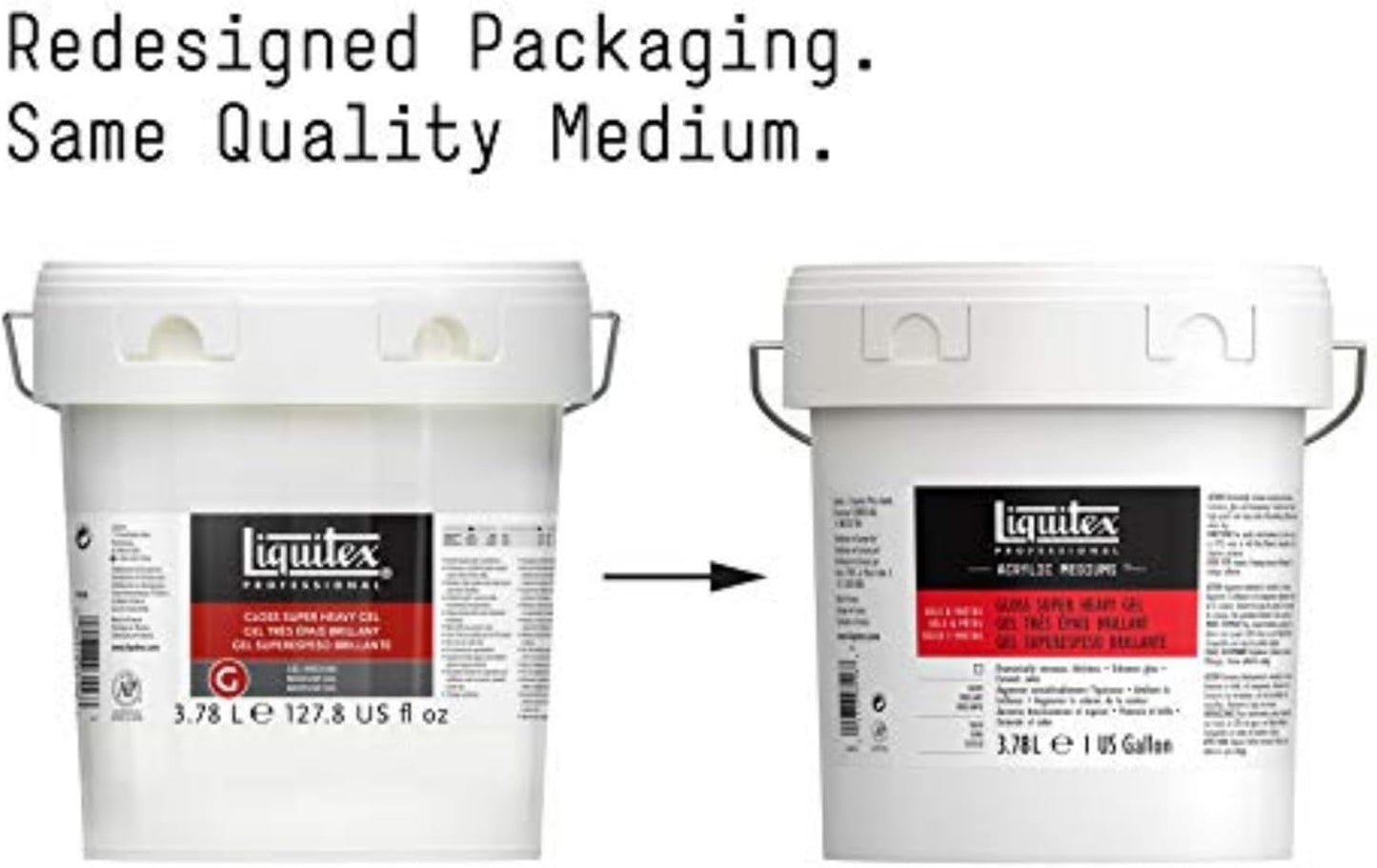 Liquitex Professional Gloss Super Heavy Gel Medium, 3.78L (128-oz)