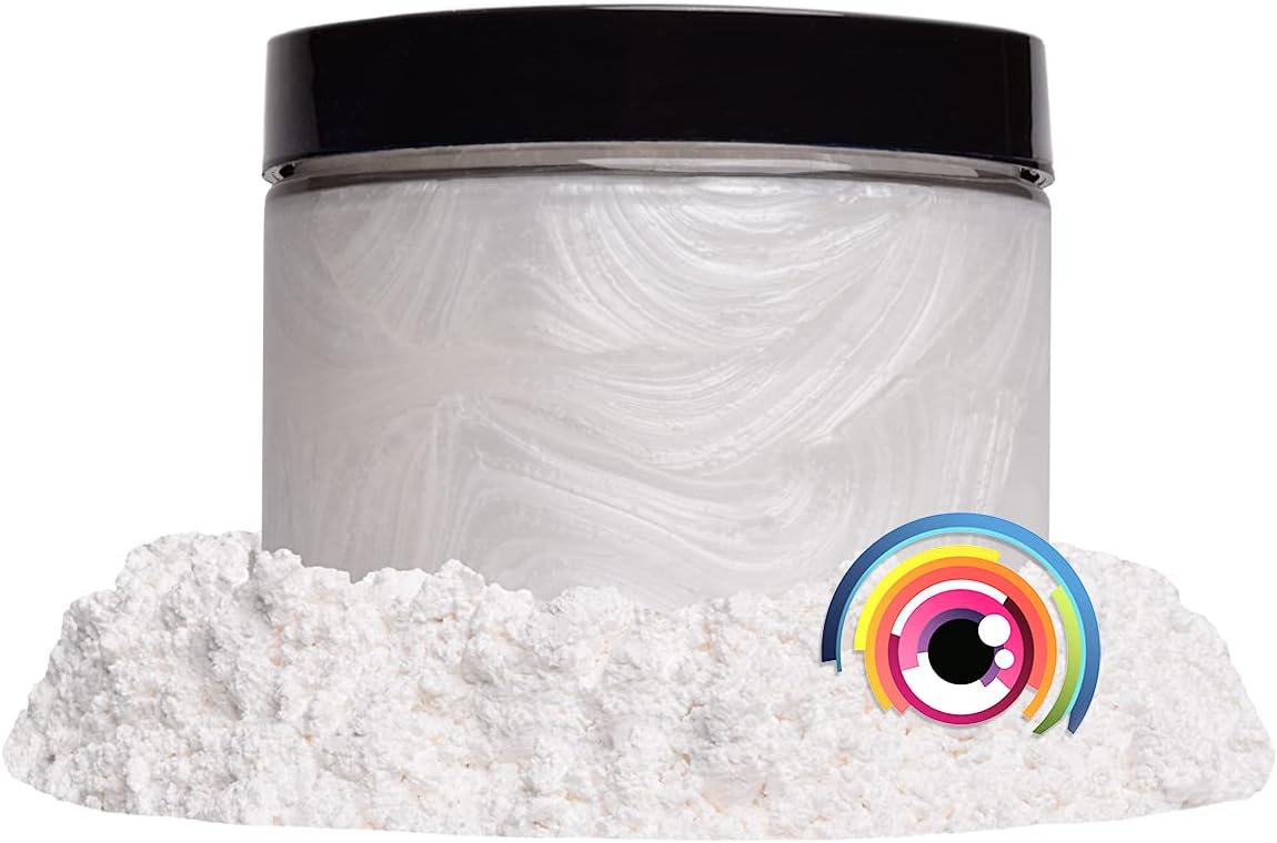 Eye Candy Pigments Premium White Mica Powder - Shiro White (50gr) - for Epoxy, Resin, Soap, Paint, Woodworking, Acrylic Pouring, Bath Bombs, Fishing Lures - DIY Arts and Crafts Additive