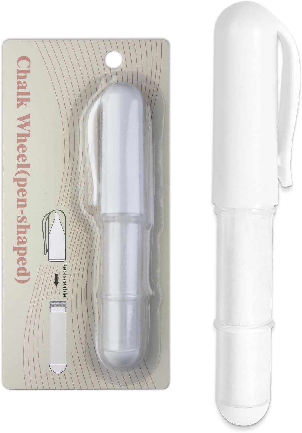 Sewing Chalk for Fabric, Wipeable and Washable Fabric Chalk for Sewing, Etailed Marking on Fabrics, Cottons, Leathers - White