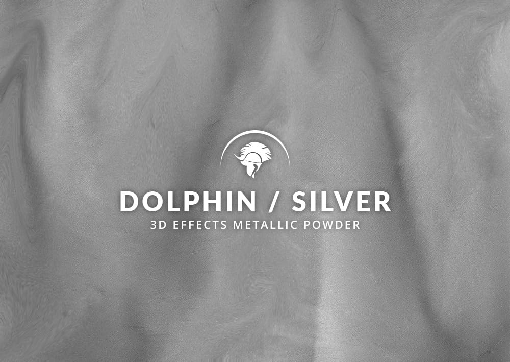 Spartan Epoxies Metallic Pigment Powder for Epoxy - 30 Unique Colors, 4oz for 1 Gallon and 12oz for 3 Gallons of Clear Epoxy, Made in The USA (Dolphin, 4oz (45 Grams))