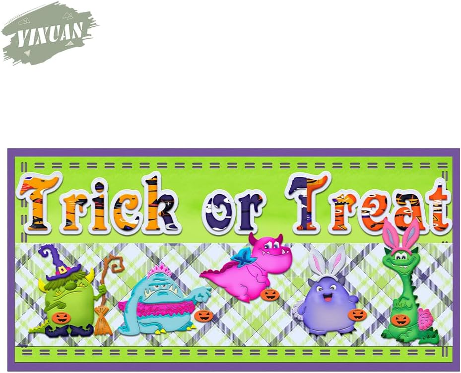 Halloween Clear Silicone stampReusable Stamp with Pumpkins, Skulls, Bats, Santa Claus, and Holiday Designs. Used for Making Cards, scrapbooks, and DIY templates (Halloween Monsters)