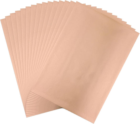 Briartw 20x29cm Hot Foil Paper 50 Sheets Pack Toner Reactive Foil Hot Stamping Foil Paper by Laser Printer and Laminator for Scrapbooking Craft Cardmaking DIY Album (Rose Gold, 100 Sheets)
