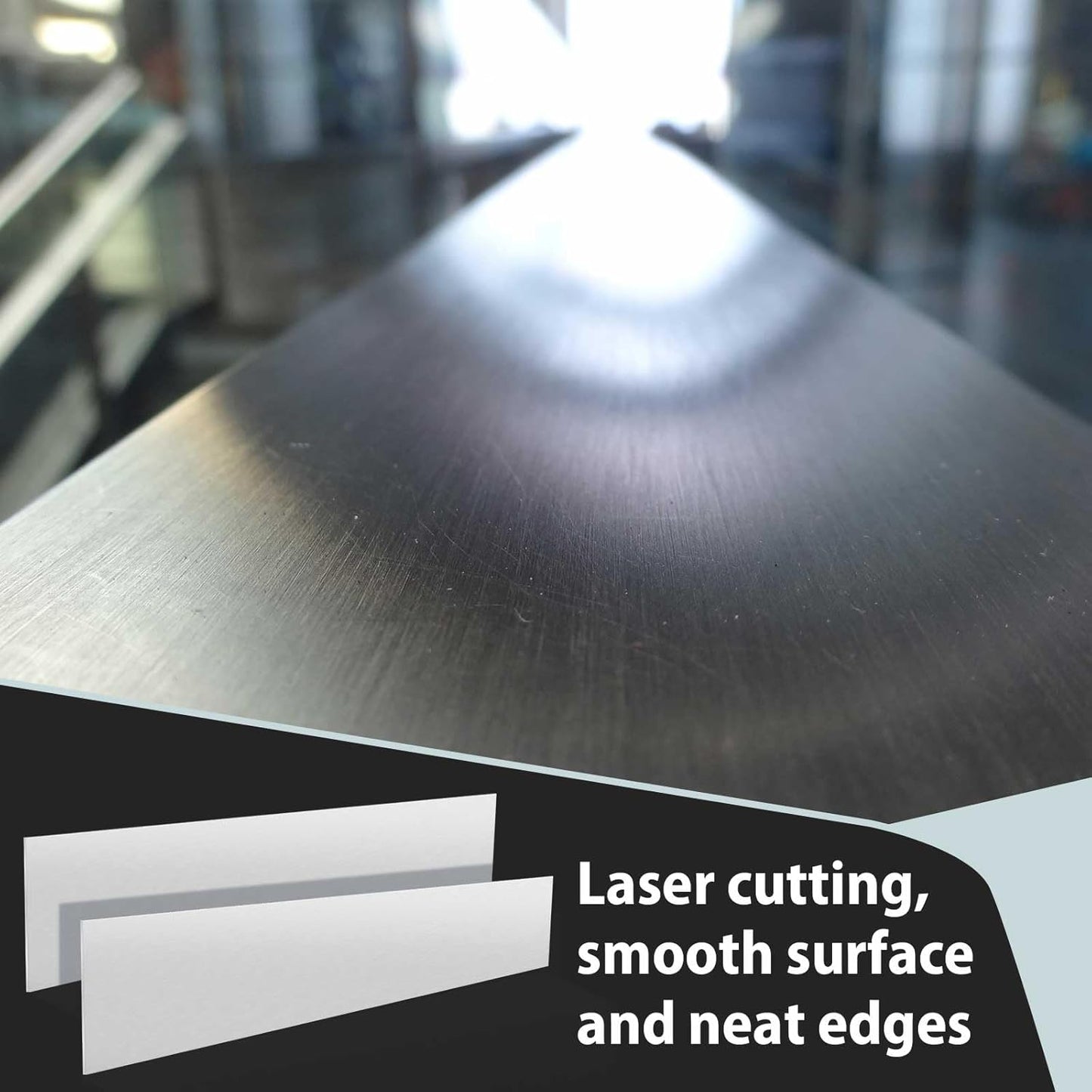 2 Pack 5052 Aluminum Sheet Metal 2" x 12" Aluminum Plate 1/8 (0.125'') Inch Thickness Rectangle Metal Panels for Industry Crafting Handcraft DIY Projects