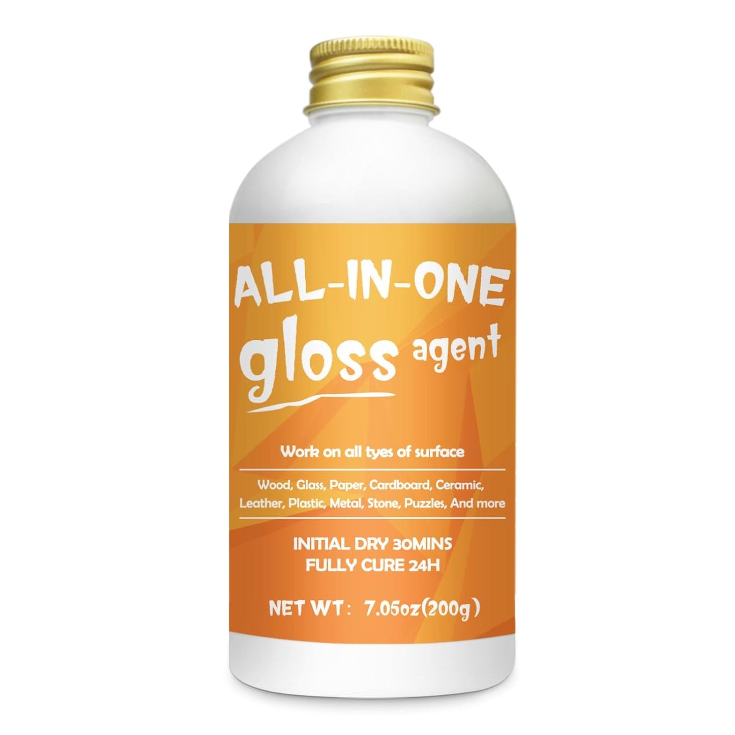 Crafts Sealer Gloss Finish, 200ml All Purpose Craft Glue, Varnish, and Finish, All in One Craft Glue for Wood, Paper, Acrylic Paints, Ceramics, Fabrics, Clay (Gloss)