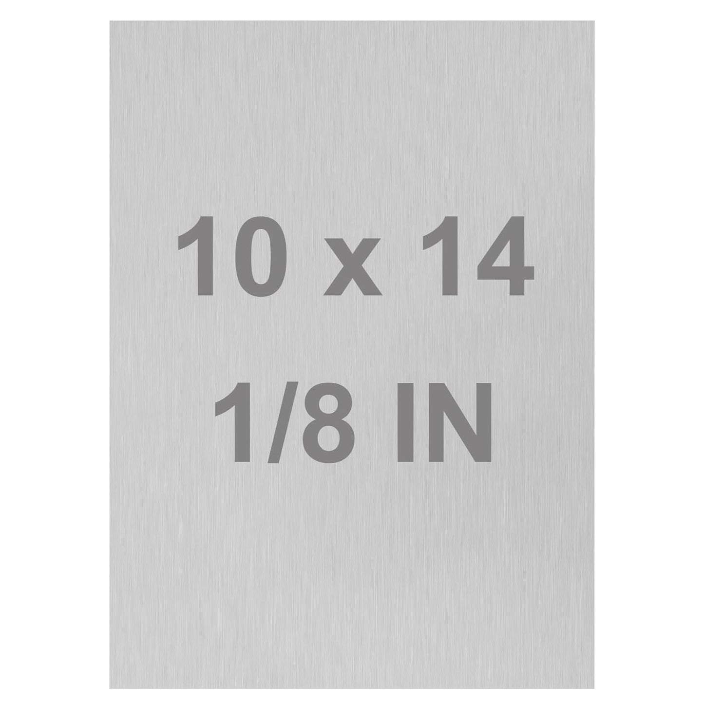 6061 T651 Aluminum Sheet Metal 10 x 14 x 1/8 (0.125”) Inch Flat Plain Aluminum Plate Covered with Protective Film, Heat Treatable Rectangle 3MM Aluminum Metal Plate for Crafting, Industrial